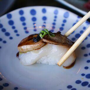 Foie Gras Scallop Nigiri